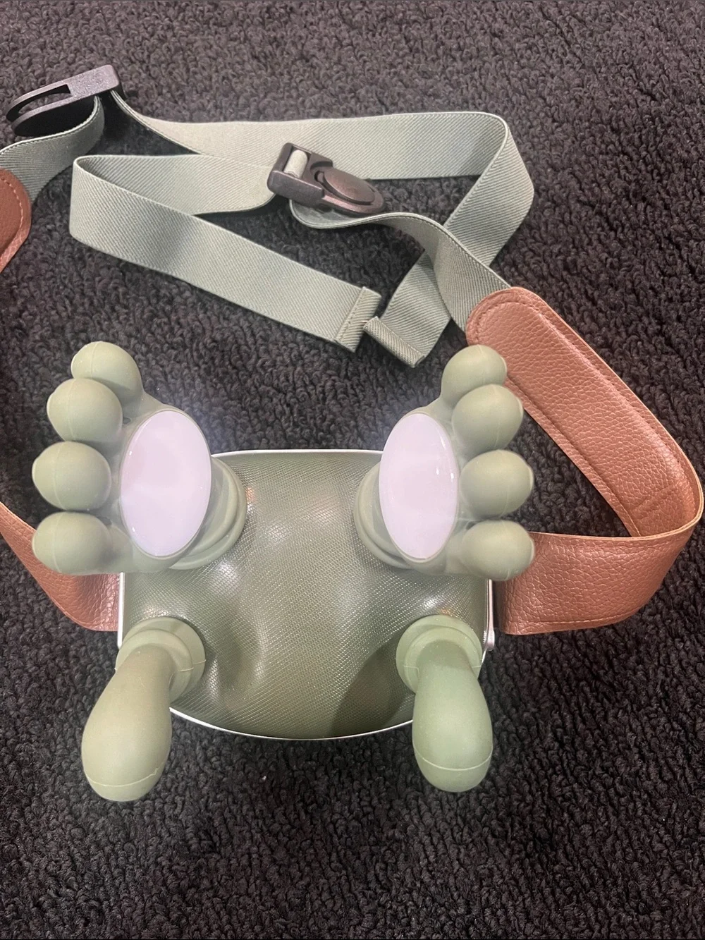 Simulated Human Hand Neck/Body Massager with Adjustable Straps